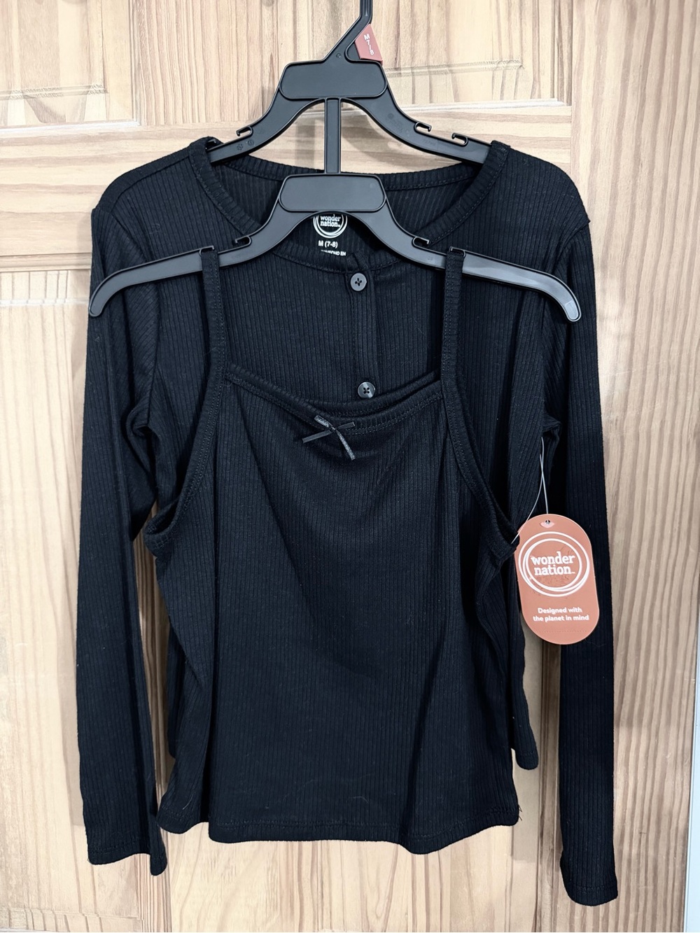 NWT Girl’s 2pc cardigan Set Black L 10 12 Cotton Blend Ribbed BACK TO SCHOOL NWT